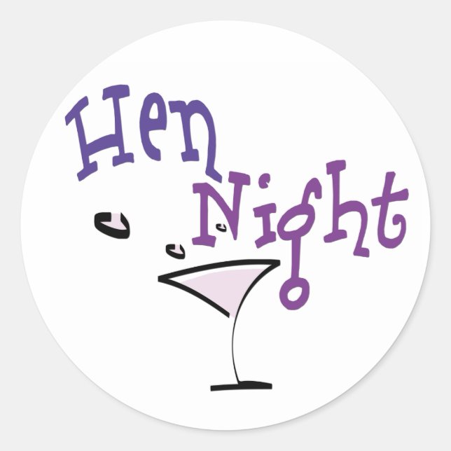 Adesivo Hen Night (Frente)