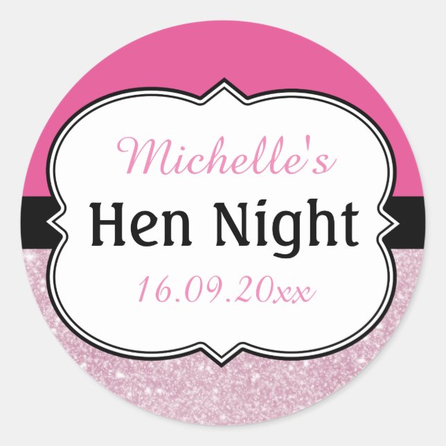 Adesivo Hen Night Personalizado (Frente)