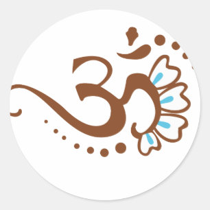 Adesivo Henna floral OM