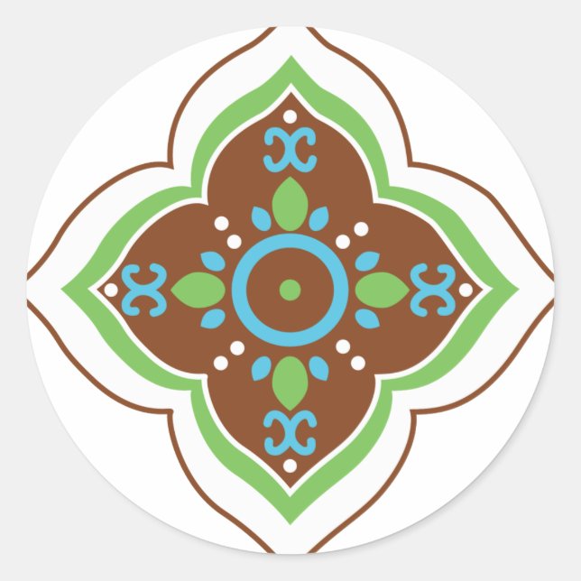 Adesivo Henna Tattoo Mandala (Frente)
