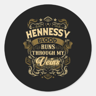 Adesivo Hennessy Blood Através Das Minhas Veias