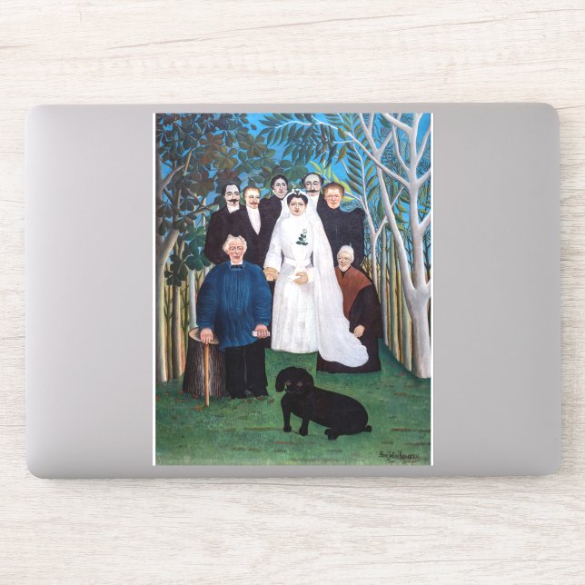 Adesivo Henri Rousseau - A Festa de casamento (Computador)