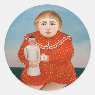 Adesivo Henri Rousseau - Criança com uma Boneca