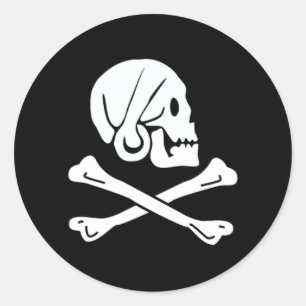Adesivo Henry cada bandeira de pirata autêntica