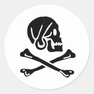 Adesivo Henry cada bandeira de pirata autêntica
