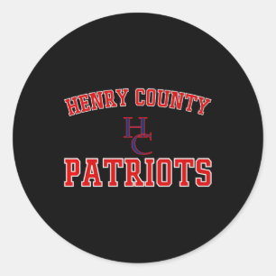 Adesivo Henry County Patriots Logo Varsity Hs