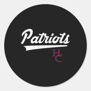 Adesivo Henry County Patriots Logo Vintage Swoosh Hs
