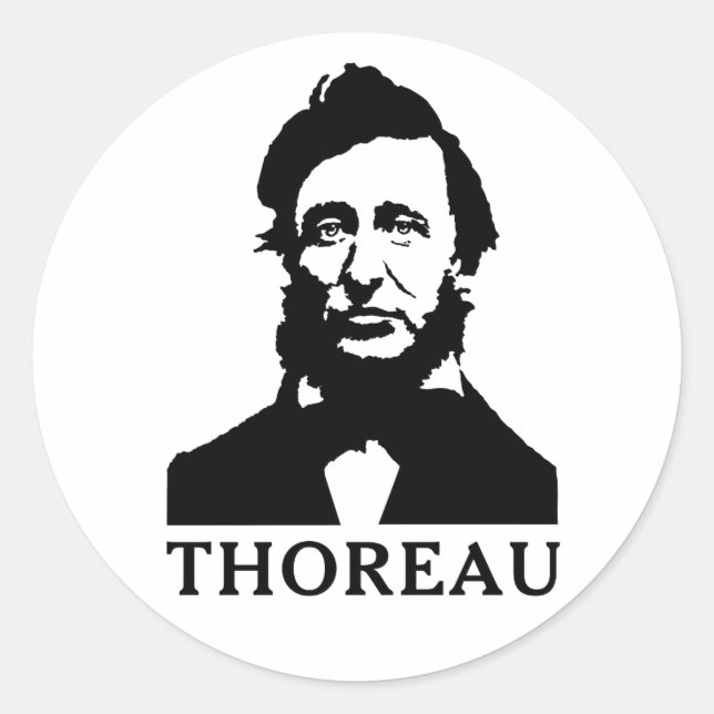 Adesivo Henry David Thoreau (Frente)