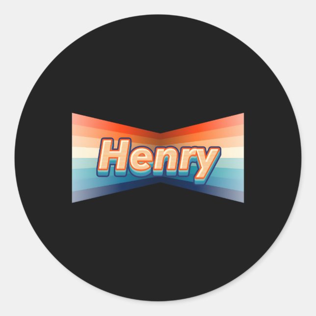 Adesivo Henry First Name Henry (Frente)