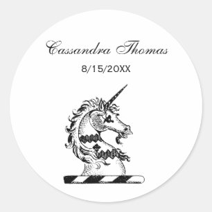 Adesivo Herádico Casaco de Braços do Unicórnio Emblem