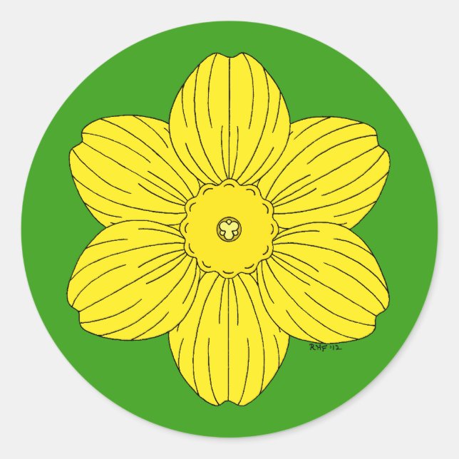 Adesivo Heraldic Daffodil (Frente)