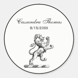 Adesivo Heraldic Lion Crest Emblem