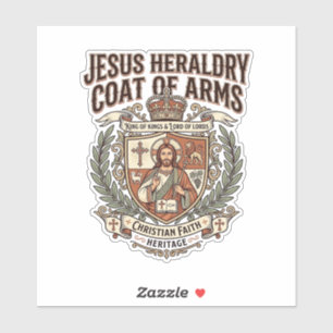Adesivo Heráldica de Jesus Brasão de Armas Jesus Heráldica