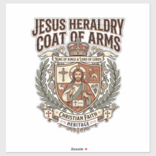 Adesivo Heráldica de Jesus Brasão de Armas Jesus Heráldica