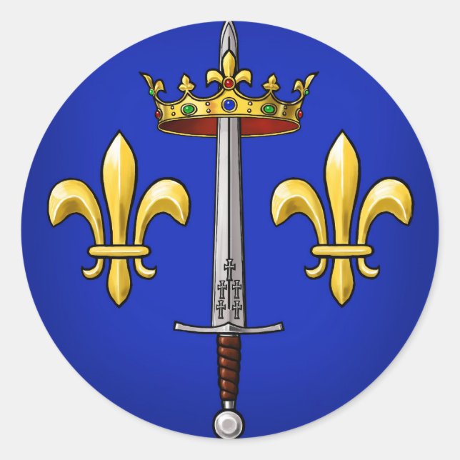 Adesivo Heraldry de Joan of Arc Jeanne d'Arc (Frente)