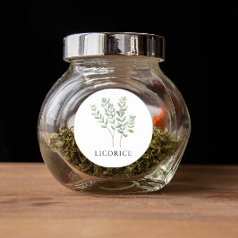Adesivo Herb Licorice Watercolor