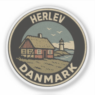 Adesivo Herlev, Dinamarca Danmark 