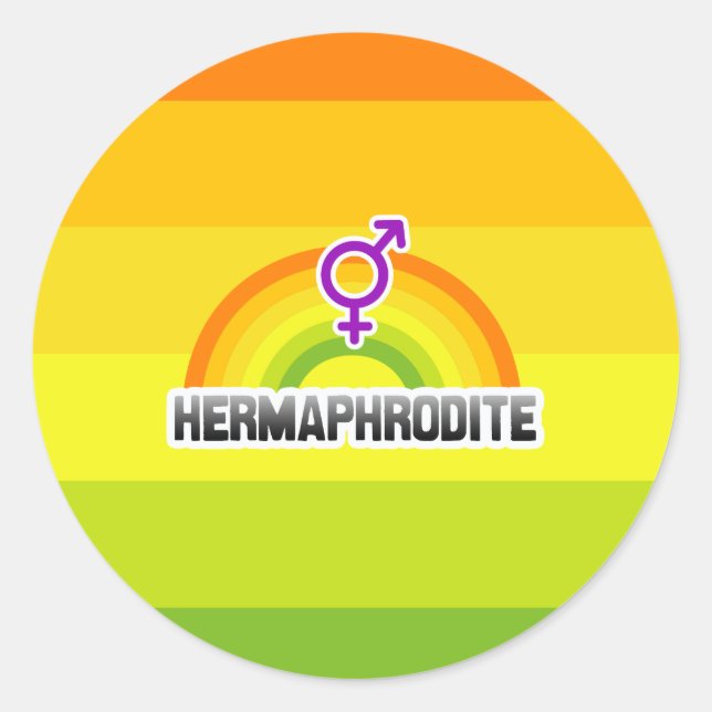 ADESIVO HERMAPHRODITE RAINBOW (Frente)