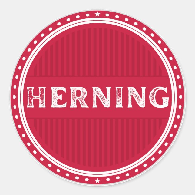 Adesivo Herning City Pride Emblem – Danish Identity (Frente)