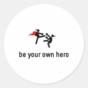Adesivo Herói de Kickboxing