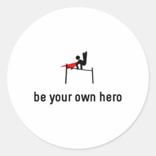 Adesivo Herói ginástico do bar horizontal