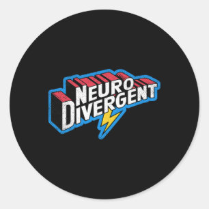 Adesivo Herói Neurodivergente Adhd Autismo Asd Celebra Neu