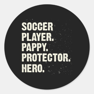 Adesivo Herói Protetor Jogador de Futebol Pappy Amante de
