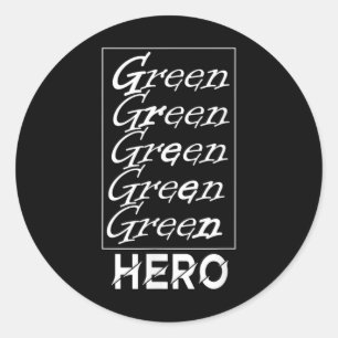 Adesivo Herói Verde - Para Proteção Ambiental, Para A