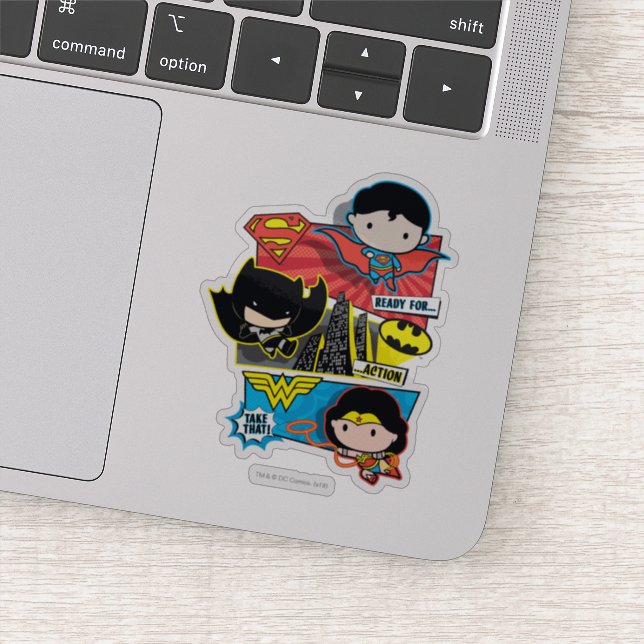 Adesivo Heróis Chibi Prontos Para Ação! (Detalhe)