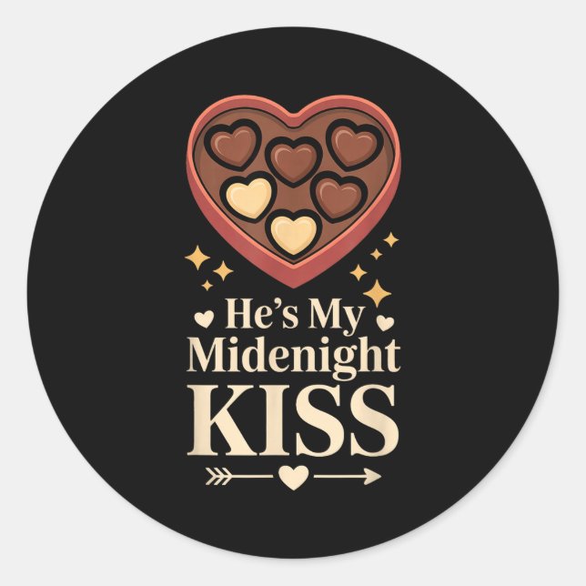 Adesivo He's My Midnight Kiss Happy New Year Matching Coup (Frente)