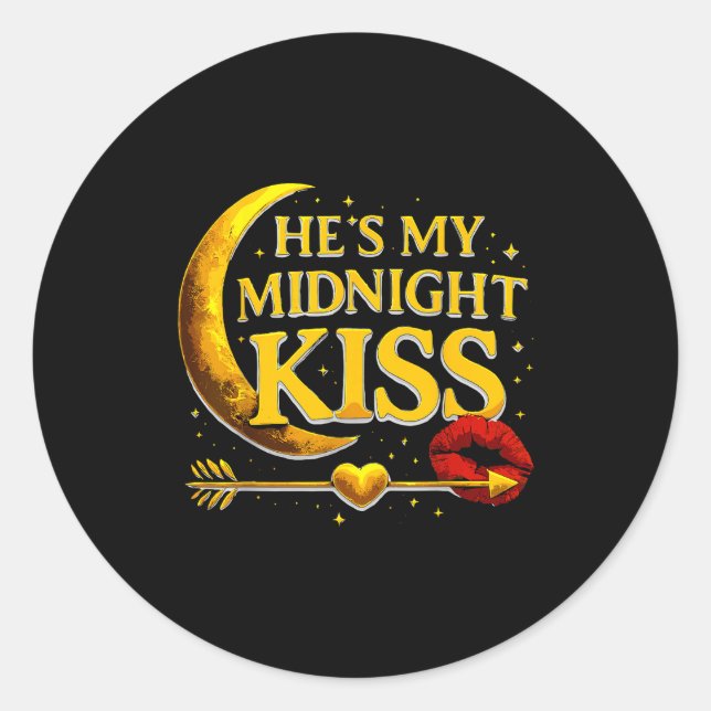 Adesivo He's My Midnight Kiss Valentine’s Day Meme Matchin (Frente)