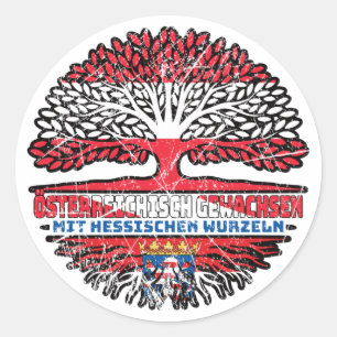 Adesivo Hessen Hessisch Österreichisch Österreich Baum