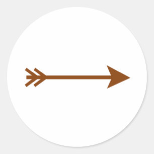 Adesivo Hetero Arrow Brown O MUSEUM Zazzle Oferece