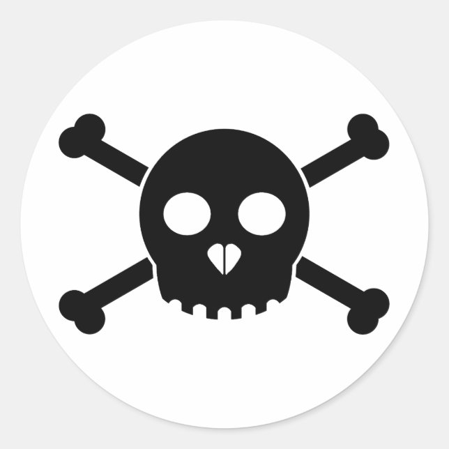 Adesivo Hetero Black Deth's Head Sticker (Frente)