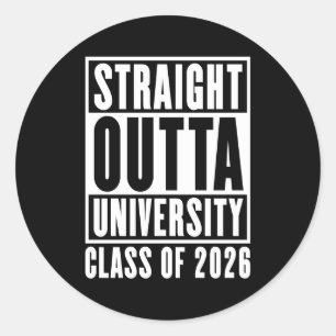 Adesivo Hetero fora da classe universitária de 2026