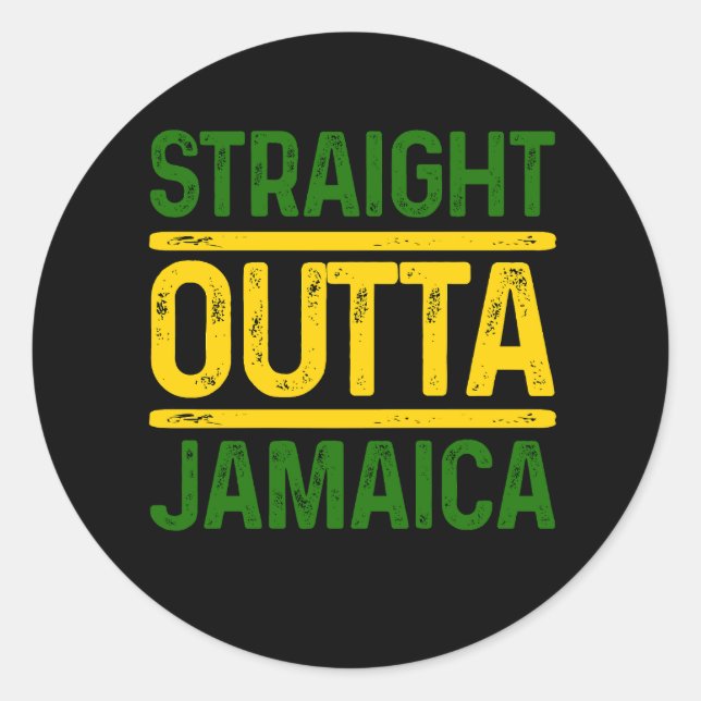Adesivo Hetero fora da Jamaica Caribe Orgulho Jamai (Frente)