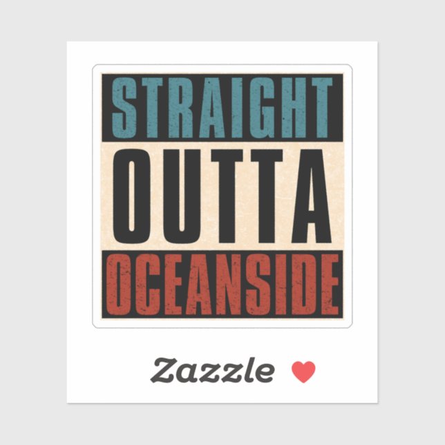 Adesivo Hetero fora de Oceanside California CA (Folha)