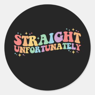 Adesivo Hetero Infelizmente Groovy LGBTQ Gay Lésbica