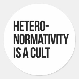 Adesivo Hetero-normatividade é um culto