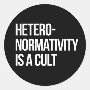Adesivo Hetero-normatividade é um culto