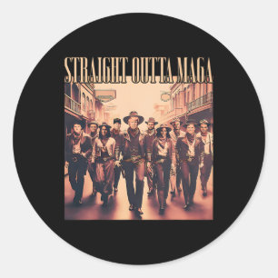 Adesivo Hetero Outta Mega Funny Trump 2024