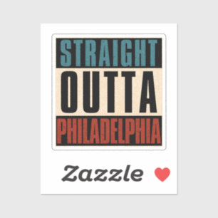 Adesivo Hetero Outta Philadelphia Pennsylvania PA EUA