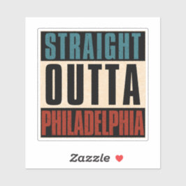 Adesivo Hetero Outta Philadelphia Pennsylvania PA EUA