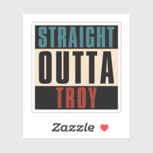 Adesivo Hetero Outta Troy Michigan MI