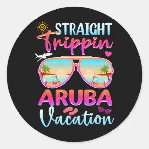 Adesivo Hetero Trippin Aruba 2025 Férias de Verão de Praia