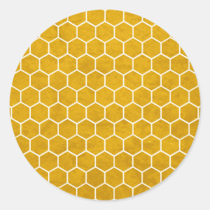 Adesivo Hexagonal Hexagonal Amarelo