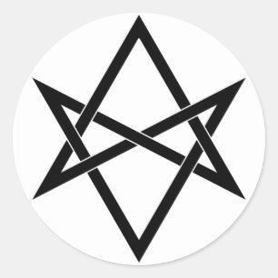 Adesivo Hexagram unicursal entrelaçado