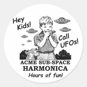 Adesivo Hey miúdos! Chamada UFOs!