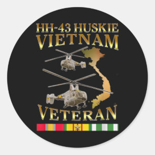 Adesivo Hh 43 Huskie Helicopter Vietnam Veteran Hh- 43 Vie