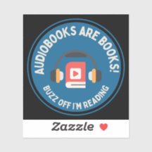 Hi Res Audiobook Laptop Sticker Square